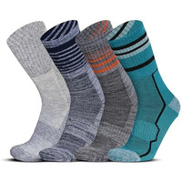 Rc. Royal Class Thick Heavy Duty Thermal Socks For Men Cushioned Towel Warm Winter Woolen Socks, Calf Length Hi-Performance Sports Socks, Pack Of 4 Pairs, Free Size, Multicolor