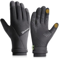 Gustave Winter Gloves For Men - Ski Hand Gloves,Thermal Fleece-Lined,Touchscreen Compatible Anti-Slip Silicone Grip Waterproof Windproof Snow Ski Cycling Running Sports Xl
