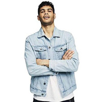 Kotty Men Denim Full Sleeve Regular Winter Jacket(Lightblue,L)