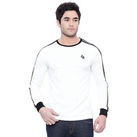 Adro Men's Full Sleeve Stylish T-Shirt (Fr3-M-Whi-Wh_White_M)