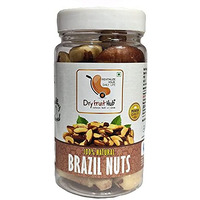 Dry Fruit Hub Brazil Nuts 250G, Grade 1 Raw Brazil Nuts Air Tight Pet Jar,Brazilian Nuts,Rich In Selenium