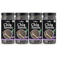 Trunutra -Chia Seeds- 800Gm | Natural Chia Seeds For Weight Manage | Zinc & Omega-3 Rich Raw Diet Seed | Chia Seeds For Eating | Non-Gmo Seeds 200G Pack Of 4