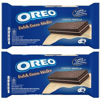 Oreos Dutch Choco Vanilla Wafer Biscuit Features A Creamy Vanilla Filling Encased In A Crispy Wafer Shell 2 X 117Gm Each (Imported)