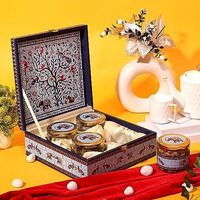 Sonature Handmade Dry Fruit Premium Gift Box | Premium Gift Hamper | 100% Natural 600 Grams Assorted Pack Of Almond, Cashew, Pistachios & Raisins | Diwali Dry Fruit Gift Box