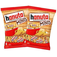 Ferreros Hanuta Minis Hazelnut Chocolate Wafers Authentic Italian Snacks 200Gm (Pack Of 2)