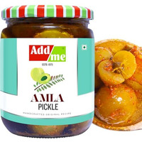 Add Me Home Made Amla Pickle 500Gm Seed Less Amle Ka Achar Beej Rahit Glass Pack