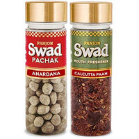 Panjon Swad Anardana & Calcutta Paan Pachak (Mukhwas Mouth Fresheners) 2 Bottles, 230G