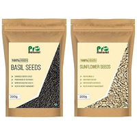Pronatural Combo Pack Of Raw Basil Seeds & Sunflower Seeds 200G Each, 400Gms (200Gx2)
