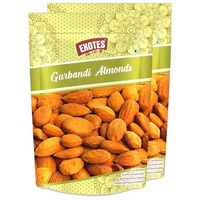 Exotes, Gurbandi Almonds Vacuum Packed Royal Pouch 500 G Pack Of 2X250Grams, Natural
