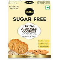 De Best Sugar Free Oats & Almonds Cookies | Sugar Free | No Added Color | Premium Handmade Cookies | Tasty & Crunchy | Eggless Cookies | 200 Grams - Nil