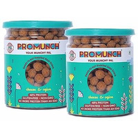 Promunch Roasted Soya Snack | High-Protein | Healthy | Gluten-Free | Pack Of 2, Flavour: Cheese & Onion - 150G Each