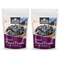 Nature Yard Organic Pitted Prunes Dry Fruit Without Sugar -2*1 Kg- 100% Natural & Seedless Dried Prune/Unsweetened Prunes For Constipation/Rich In Vitamins And Dietry Fiber A Healthy Snack(Pack Of 2)