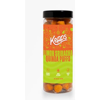 Kepps Limon Sriracha Quinoa Puffs Snack, Gluten Free, Rich In Fiber And Protein, Never Fried, Low Calorie, Delicious Munchies, For All Age, Kid Friendly