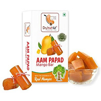 Dry Fruit Hub Aam Papad 800Gm,Healthy Fruit Snacks Aamras Papad Slice, Aam Papad Khatta Mitha, Real Pulp Mango Papad, Ratnagiri Alphonso (Hapoos) Mango Papad Dry Pack Of 2 Each 400Gm