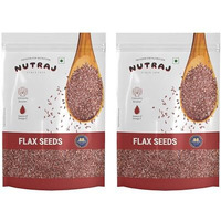 Nutraj Flax Seeds 400G (200G X 2) Pouch | Alsi Beej | Seeds For Eating | Seed Cycling