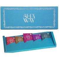 The Aftaway Assortment Box 85Gm - Premium Traditional Indian Mouth Freshener, All 9 Flavours Trial Sachets, After-Meal Refreshment, Perfect For Gifting And Snacking, Travel-Friendly Indian Mukhwas