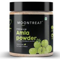 Moontreat Amla Powder 300Gm For Eating & Drinking - Pure Indian Dried Gooseberry Powder, Natural Hair & Skin Booster, 100% Natural - Preservatives Free