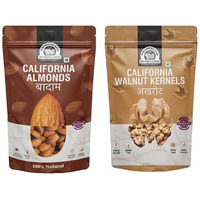 Wonderland Foods 1Kg Dry Fruits Combo Pack Of California Almond (500G) And California Walnut Kernels (500G)