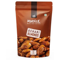 Eat Anytime Healthy Achari Almonds | High In Fiber & Protein, Convenient Snack | Healthy Snack, Crunchy & Roasted Almonds | Achari Almonds - 200Gm |