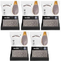 Nutraj Chia Seeds 500G (100G X 5) Pouch | Seeds For Eating | Seed Cycling