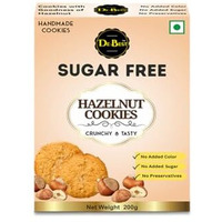 De Best Sugar Free Hazelnut Cookies | Sugar Free | No Added Color | Premium Handmade Cookies | Crunchy & Tasty | Eggless Cookies | 200G