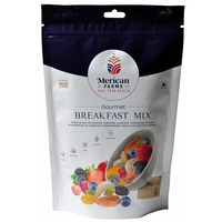 Merican Farms Breakfast Mix 250Gm With Healthy Mixed Nuts With Dry Fruits, Premium Fruit, Nut & Fiber Supermix, Fresh And Perfectly Balanced Mix Dry Fruits Pack, Mixed Dry Fruits And Nut Mix For Anytime Snacking, Berries