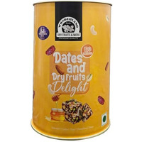 Wonderland Foods 200G Premium Dates & Dry Fruits Delight | Date Bites | Dates Barfi Made With Honey & Pure Ghee, Wet Dates, Almonds, Cashews, Pistachios