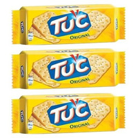 Tuc Original Snack Crackers Crunchy And Delicious Each 100Gm (Pack Of 3)