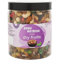 Goru Nutrixa Premium Trail Mix 250Gm | Healthy Mixed Nuts With Dry Fruits Panchmeva | Apricot, Sunflower, Pumpkin Seeds, Almond, Cashews, Mix Fruits, Dates, Black & Green Raisins