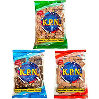 Kpn Kovilpatti Kadalai Mittai (Chikki Candy) - Burfi, Crushed Groundnut Chikki & Ellu Mittai (Sesame Chikki Candy) Combo - Pack Of 3 X 200Gm