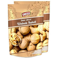 Exotes Premium Dry Fruits Inshell Walnut Sabut Akhrot Pack Of 2X250G, Natural, 500 Gram