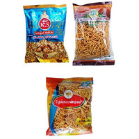 Thangapandiyan Thoothukudi Big Mixture (250 Gm) + Kara Sev (250 Gm) + Ks Karthik Kadalai Mittai (250Gm) - 750 Grams