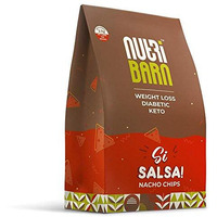 Nutribarn Keto Salsa Nachos, 60 Gms (Pack Of 3), 2.7G Net Carb & 24% High Protein/Serving, Identical To Regular Nacho Chips, Low Carb, High Fibre, Low Gi, Keto Diet, Weight Loss, Diabetic Friendly