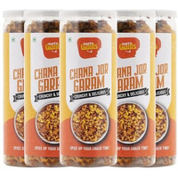 Tasty Giants Chana Jor Garam 600G | Oil Free Snacks | Gluten Free Snacks | Healthy Snacks | Roasted Snacks | Diet Snacks | Masala Snacks | Snacks Combo Pack