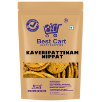 Best Cart-Happy Shopping Nippat | Delicious South Indian Namkeen | Ready To Eat Snacks, Cholesterol Free, No Trans Fats, No Preservatives |48 Pcs Pack Of 1