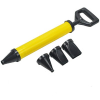 Haxo Grouting Gun With 4 Nozzle, Caulking Guns Hand Tool Pump Mortar Pointing Grouting Gun Sprayer Applicator Tool Caulking Tool For Cement, Lime, Concrete, Stone Repairs & Diy Grouting Projects