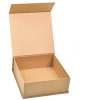 Rbs - Rigid Box Sivakasi Kraft Gift Boxes For Packaging (21 X 21 X 8Cm) Magnetic Gift Box (1 Pack) Eco Friendly Gift Hamper Box, Brown