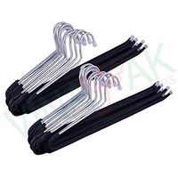 Vinayak Crafters 24 Pieces Steel Saree Hanger,Pants, Jeans Hanger, 10.3 Cm X 39.5 Cm X .7 Cm