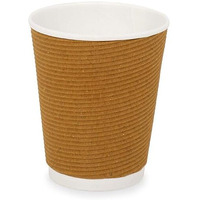 Sanwalsa (225 Ml,Brown- Pack Of 50-Piece, Paper Disposable Ripple Cup Eco-Friendly, Safe & Hygienic For Juice,Coffee,Tea,Home,Office,Party & Wedding Events