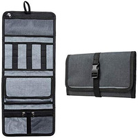 Fatmug Travel Organizer Bag For Small Electronic And Accessories -Gadgets Kit Case Pouch - Dark Grey, Polyester, 57 Centimeters