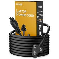 Fedus 5.9 Feet 3 Pin Ac Laptop Power Cord Cable Notebook Computer Replacement Charger Cord Wire 18Awg Laptop Adapter Power Cable Laptop Charger Power Cord Universal Mickey Mouse Connector Power Cord