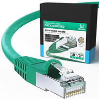 Ivoltaa Ethernet Cable Cat6A Cable Dual Shielded (Sf/Utp), 100% Copper, Professional Series - 10 Gbps Lan Network/High Speed Internet Cable, 550Mhz - 10 Feet (3.0 M)