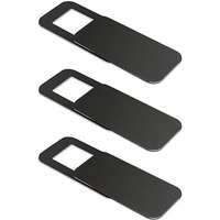 Liramark Webcam Cover, Privacy Protector Webcam Cover Slide, Compatible With Laptop, Desktop, Pc, Smartphone, Protect Your Privacy And Security, Strong Adhesive (Rectangle) Set Of 3 Black