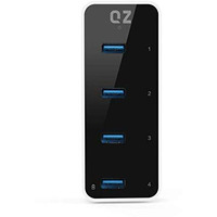 [12V 2A 24W Power, Industrial Grade] Qz Active Powered Usb Hub, 4 Port Usb Hub With 12V 2A 24W Power Adapter, Usb 3.1 Gen 1 1