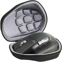 M.G.R.J Portable Carrying Protector Case Cover For Logitech Mx Master/Master 2S / Master 3, 3S Wireless Mouse (With Cushion & Lanyard) (Black)
