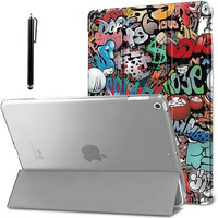 Proelite Cover For Apple Ipad 10.2 Inch Case Cover, Smart Flip Case Cover For Apple Ipad 10.2" 9Th Gen (2021) / 8Th Gen / 7Th Gen With Stylus Pen, Hippy