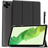 Proelite Case Cover For Realme Pad 2 11.5 Inch Cover, Smart Flip Case Cover For Realme Pad 2 11.5 Inch Translucent Back With Stylus Pen, Black