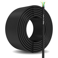 Fedus 150 Meter Heavy Duty Outdoor Cat6 Cable Weatherproof/Uv Resistant 10000Mbps Ethernet Cable Suitable For Direct Burial Installations Ethernet Patch Lan Cable,Internet Cable Network Cord Black