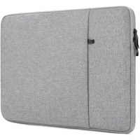 Proelite Polyster Laptop Sleeve Case For 13" To 14" Macbook Air/Pro Retina, 13.3 Inch Notebook, Macbook Pro 14 Inch 2021 2022 M1 Pro/Max A2442, Galaxy Tab S8/S9 Ultra 14.6"/Ipad Pro 12.9, Light Grey