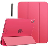 Proelite Cover For Apple Ipad (A16) 11Th/10Th Generation (2025/2022) Cover Case, Transparent Smart Case For Ipad 11Th/10Th Gen 2025/2022 (Supports Auto Sleep Wake) With Stylus Pen, Hot Pink